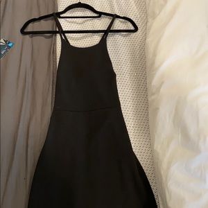 Black mini dress